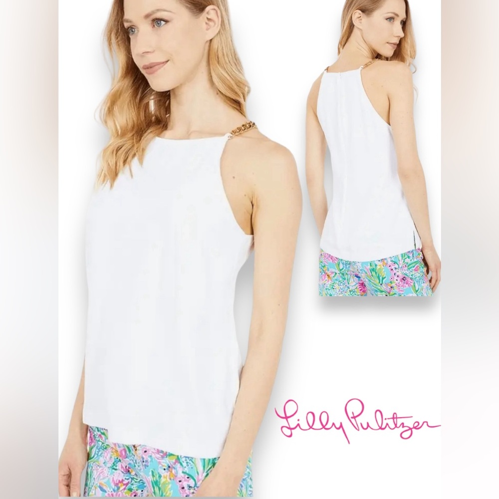 Size 16 NEW Lilly Pulitzer Adrienne Top White